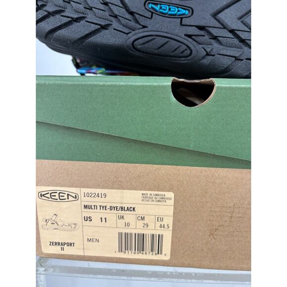 Keen Zerraport II TIE DYE Black Hiking Sport Sandals Mens 11 Tie Dye 1022419 NEW main image 4